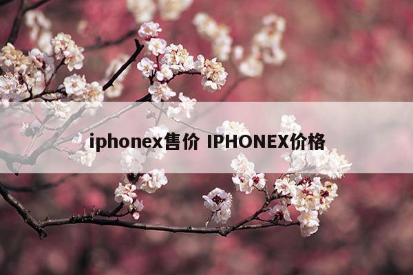 iphonex售价 IPHONEX价格(图1)